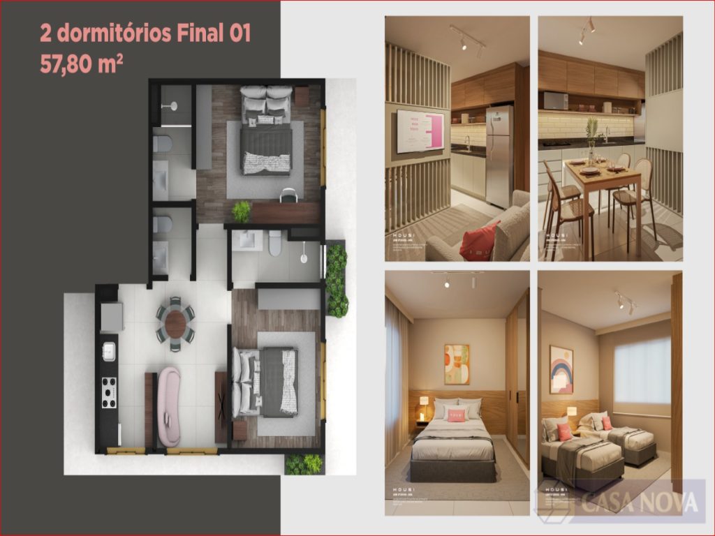 Flat à venda no Centro com 28 m² e 1 quarto — foto 4